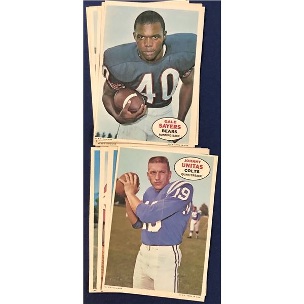1968 TOPPS NFL FOOTBALL POSTER SET