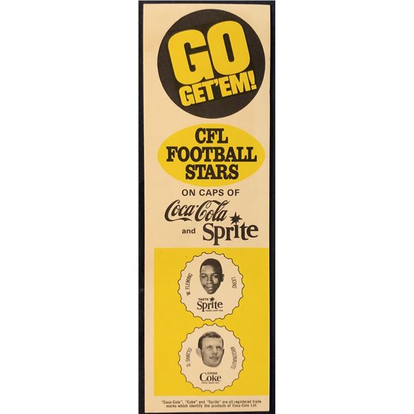 1965 COCA COLA CFL BOTTLE CAPS PROMOTIONAL FLYER