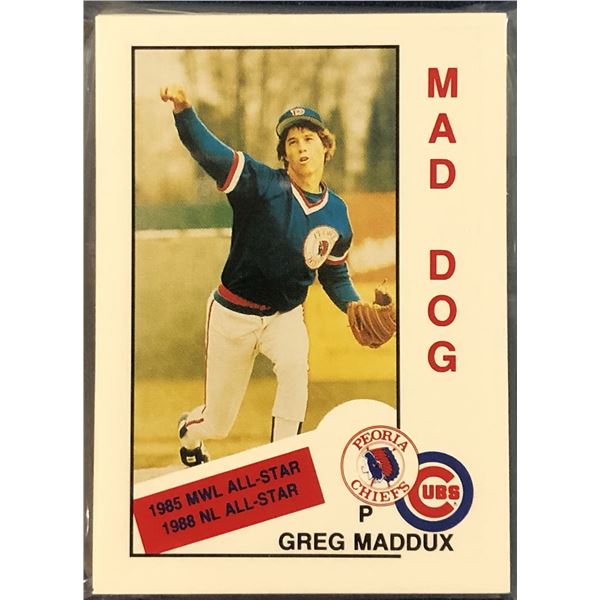 1988 MiLB TEAM SET PEORIA CHIEFS (GREG MADDUX - HOF)