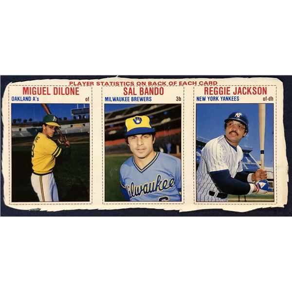 1979 HOSTESS BASEBALL PANEL - REGGIE JACKSON (HOF)