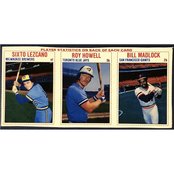1979 HOSTESS BASEBALL PANEL - ROY HOWELL / BILL MADLOCK