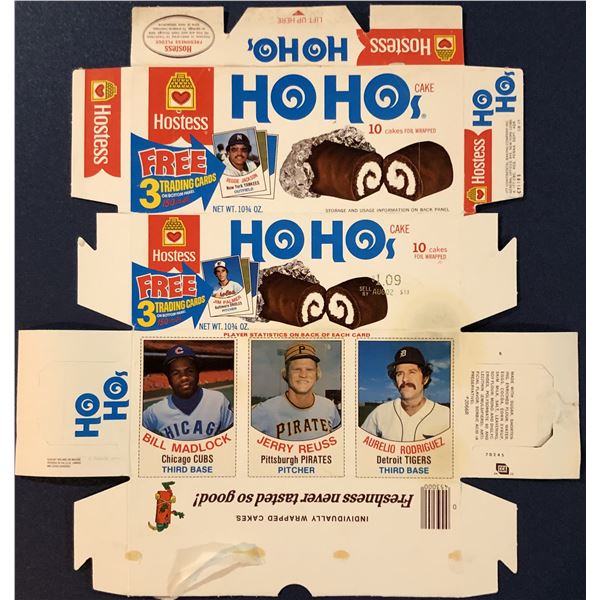 1976 HOSTESS HO HO's BASEBALL COMPLETE BOX - BILL MADLOCK