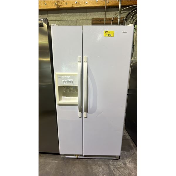 KENMORE 33" SIDE-BY-SIDE FRIDGE WITH WATER & ICE DISPENSER