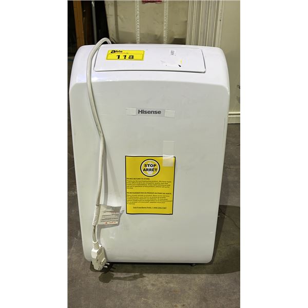 HISENSE 7000 BTU SACC PORTABLE AIR CONDITIONER *NO HOSE*