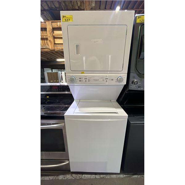 FRIGIDAIRE QUIET PACK STACKING WASHER & DRYER - *WASHER LID LOCK IS ENGAGED*