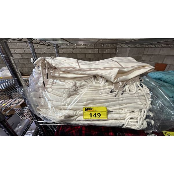 (14) *NEW* PAIRS OF ZOO YORK CREAM JOGGING PANTS: ASSORTED SIZES S-XL