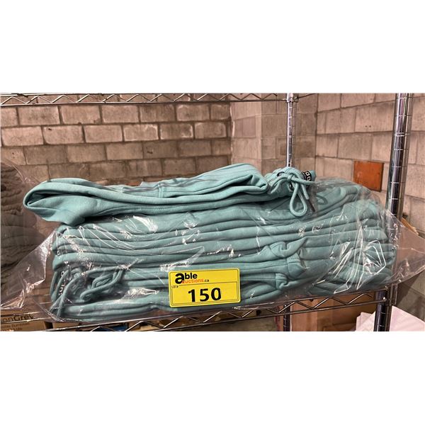 (8) *NEW* PAIRS OF ZOO YORK TURQUOISE JOGGING PANTS: ASSORTED SIZES S-XL