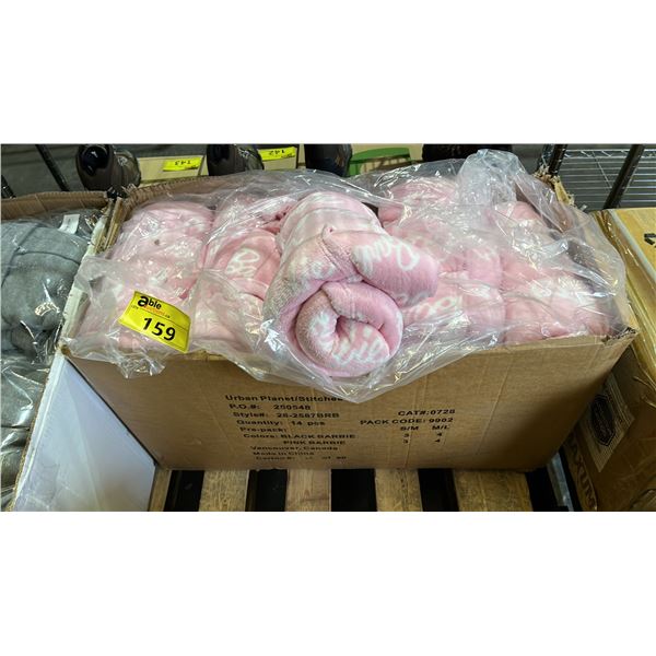 BOX OF *NEW* URBAN PLANET/STITCHES BLACK BARBIE & PINK BARBIE OVERSIZED HOODIES