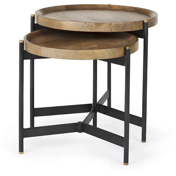 *NEW READY TO ASSEMBLE* MERCANA MARQUISA 2 PIECE NESTING TABLES
