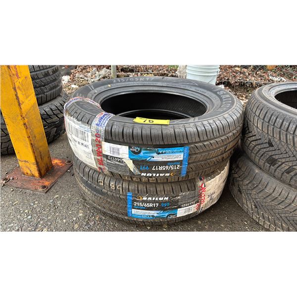 *NEW* SET OF 2 SAILUN INSPIRE 215/65R17 99T TIRES