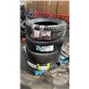 Image 1 : *NEW* 4 ASSORTED 17" TIRES INCLUDING; YOKOHAMA, ROVELO, IRONMAN & MICHELIN