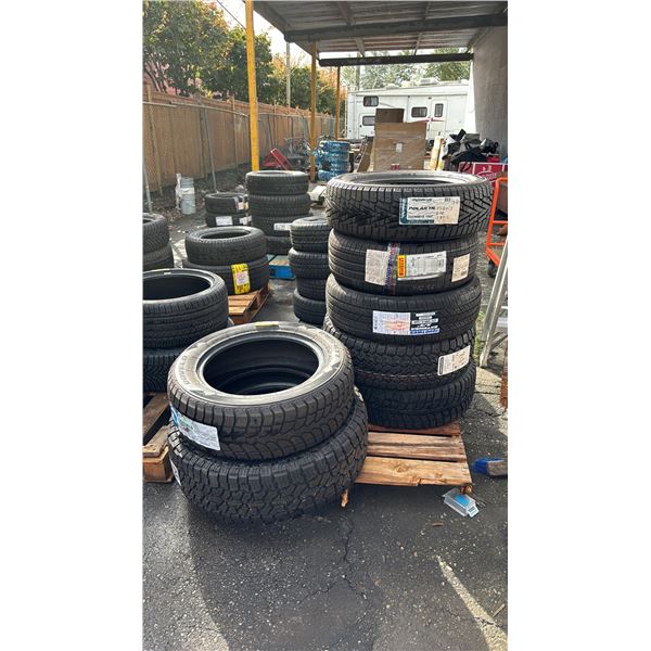 *NEW* 7 ASSORTED 18" TIRES INCLUDING; IRONMAN, PIRELLI, TOYO TIRES, COOPER TIRES, ROVELO & FALKEN