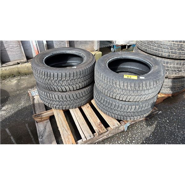 SET OF 4 BRIDGESTONE BLIZZAK WS90 225/60R16 98H TIRES