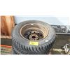 Image 2 : SET OF 4 GT RADIAL CHAMPIRO ICE PRO 205/65R15 TIRES MOUNTED ON 5 BOLT METAL RIMS