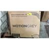 Image 1 : MOTION GREY ERGO2 STANDING DESK: 55" BLACK TOP BLACK FRAME *IN BOX*