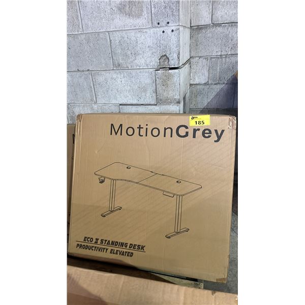 MOTION GREY ECO II PRO STANDING DESK: BLACK TOP BLACK FRAME *IN BOX*
