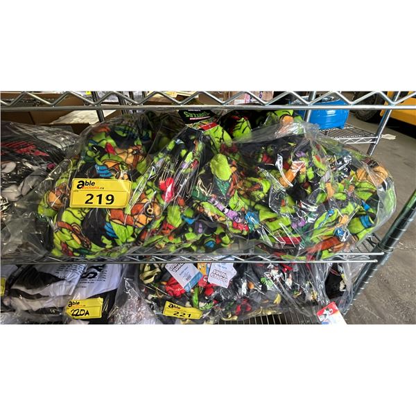 (18) *NEW WITH TAGS* BLACK FLEECE TEENAGE MUTANT NINJA TURTLES PAJAMA PANTS: ASSORTED SIZES S - XL