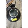 Image 2 : BLACK STEEL DOME TOP WASTE CONTAINER
