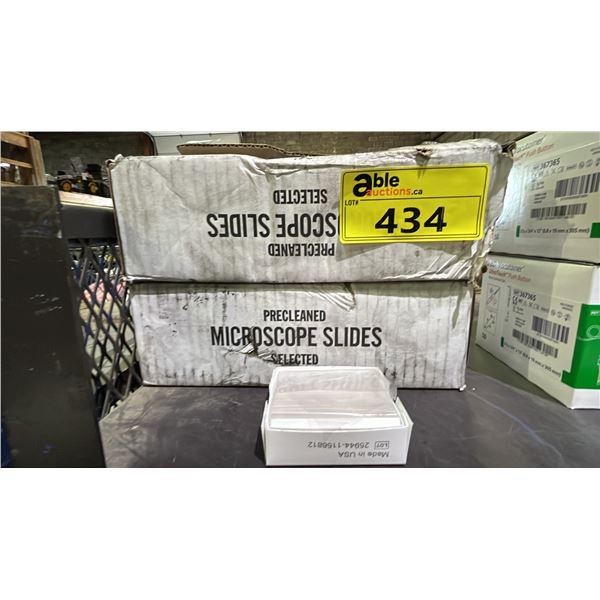 (2) BOXES OF *NEW* PRECLEANED MICROSCOPE SLIDES