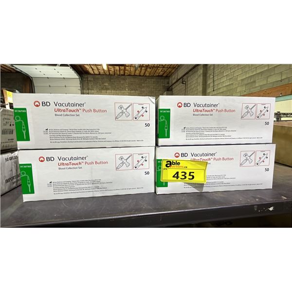 (4) *NEW* BD VACUTAINER ULTRA TOUCH PUSH BUTTON BLOOD COLLECTION SETS