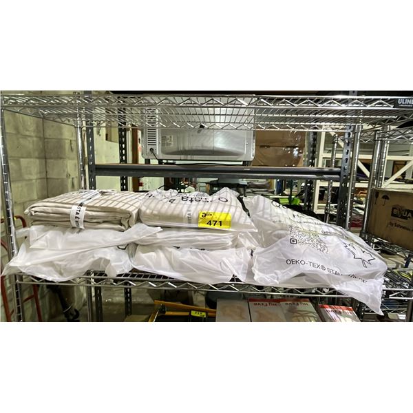 SHELF OF ASSORTED QUESTA E VITA HOMEWARE SHEETS