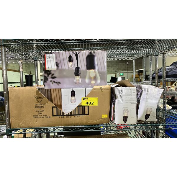 SHELF OF CANVAS MONTMARTRE GARDEN STRING LIGHTS