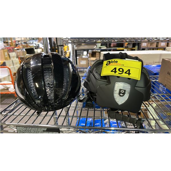 (2) ASSORTED BICYCLE HELMETS INCLUDING BONTRAGER STARVOS WAVE CELL