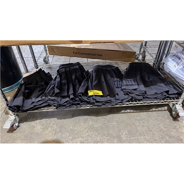 SHELF OF *NEW* STREETWEAR SOCIETY PLEATED BLACK A-LINE MINI SKIRTS
