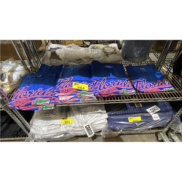 SHELF OF *NEW* FLORIDA GATORS T-SHIRSTS: ASSORTED SIZES