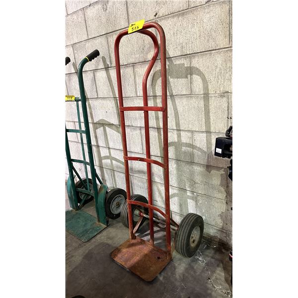 RED HEAVY DUTY TWO WHEEL HAND TRUCK