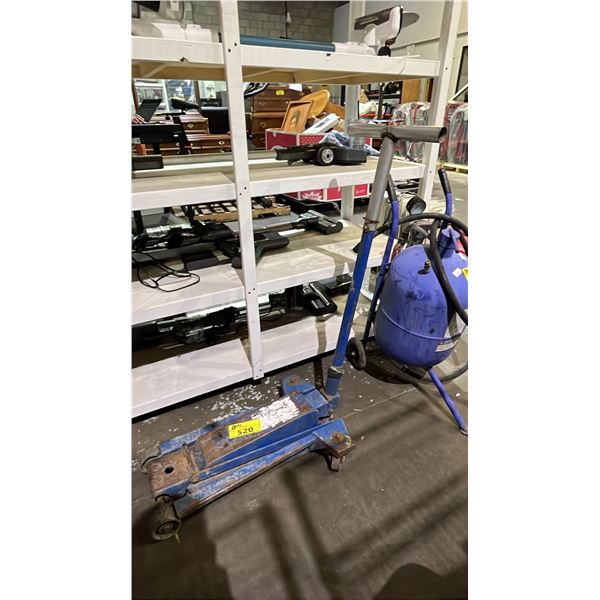 BLUE HEAVY DUTY COMMERCIAL HYDRAULIC FLOOR JACK