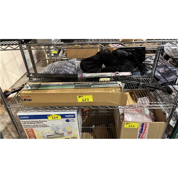 BOX OF *NEW* AERO FLEX WIPER BLADES, AUTOMOTIVE LEAF SPRING ASSEMBLY & MORE