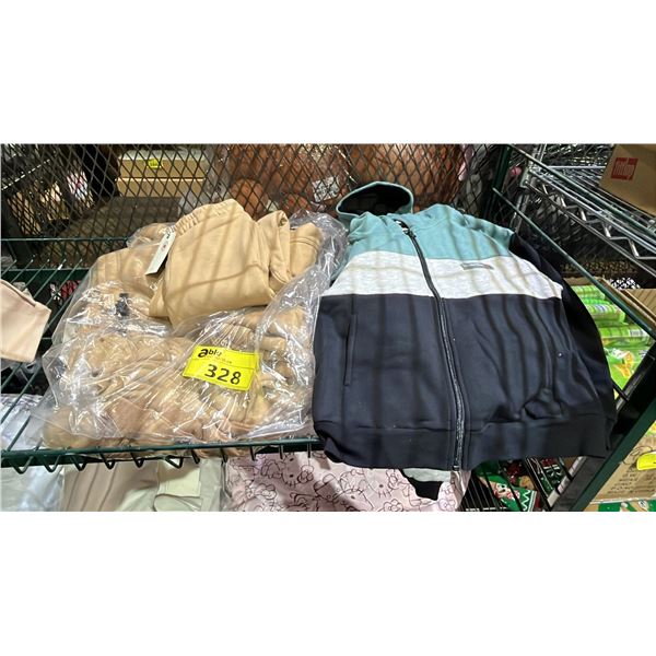*NEW WITH TAGS* (6) M.I.D. CHILD'S JOGGING PANTS & (6) M.I.D. CHILD'S ZIPPERED HOODIES: ASSTD. SIZES
