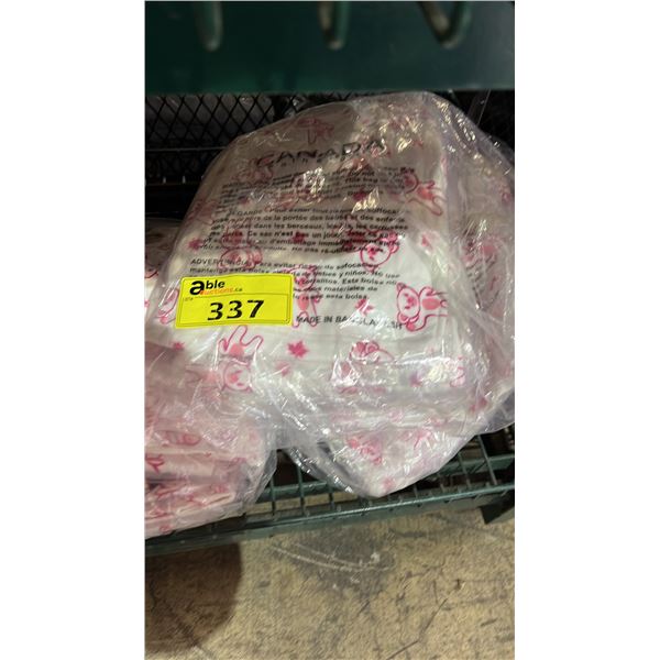 (12) *NEW WITH TAGS* CANADA WEATHER GEAR PINK TEDDY BEAR MOTIF PAJAMA SHIRTS: ASSTD. SIZES