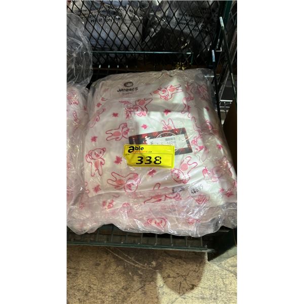 (12) *NEW WITH TAGS* CANADA WEATHER GEAR PINK TEDDY BEAR MOTIF PAJAMA SHIRTS: ASSTD. SIZES
