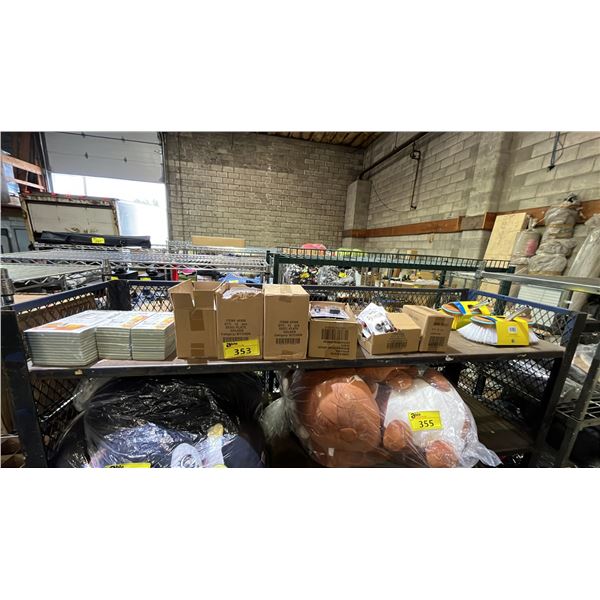 SHELF OF *NEW* SYMAK PLATE HOLDERS, SALES BOOKS, BITS & DRIVER KITS, SPRAY AERATORS, HOME AIDE