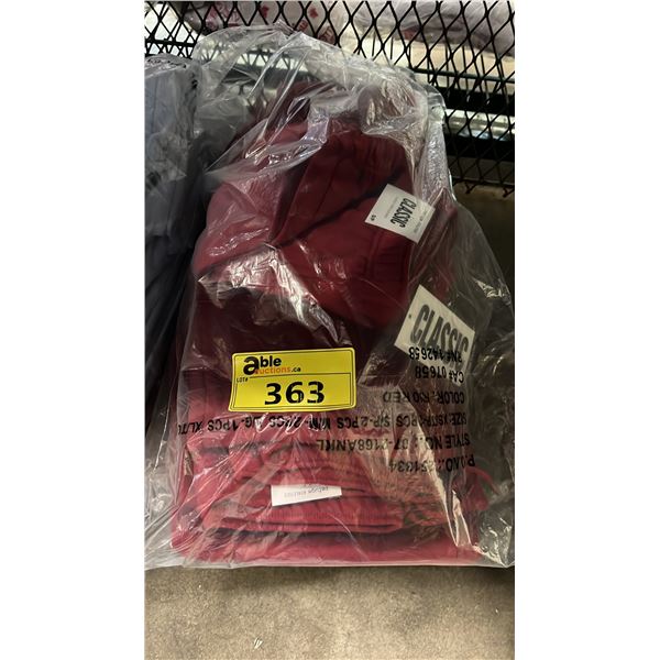 (7) *NEW WITH TAGS* REFUGE ATHELETICS CLASSIC RED JOGGING PANTS: SIZES XS-XL