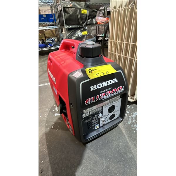 RED HONDA EU2200I INVERTER GENERATOR (4 STROKE GXR120T) GAS ENGINE