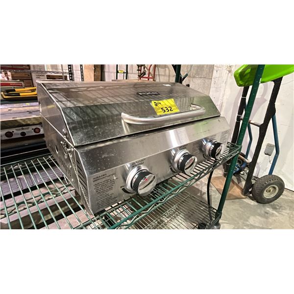 NXR 3-BURNER 24000 BTU PORTABLE PROPANE GAS BBQ GRILL