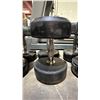 Image 2 : FITWAY 60 LB ROUND PRO-STYLE RUBBER COATED DUMBBELLS