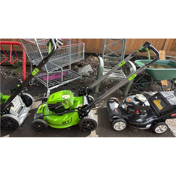 GREENWORKS PRO 80V CORDLESS MOWER (NO BATTERY, NO CHARGER, NO REAR BAG, UNKNOWN WORKING CONDITION)