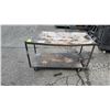 Image 1 : METAL 2-TIER 4-WHEEL PUSH CART (NO HANDLE)