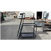 Image 1 : METAL 2-TIER 4-WHEEL LADDER HANDLE PUSH CART