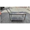 Image 1 : METAL 2-TIER 4-WHEEL PUSH CART