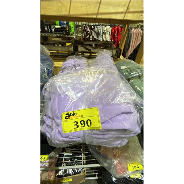 (8) *NEW WITH TAGS* BLUENOTES PURPLE ZIPPERED HOODIES: SIZES XS-XL