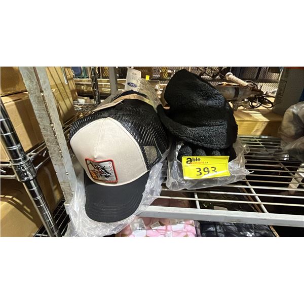 *NEW WITH TAGS* 32 ASSORTED URBAN MAN BASEBALL CAPS & 6 URBAN MAN BLACK BUCKET HATS