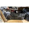 Image 2 : SHELF OF ROLLING TOOL BOXES W/CONTENTS & 2 MILK CRATES