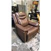 Image 1 : GILMAN CREEK TOP -GRAIN LEATHER POWER RECLINER WITH REMOTE.