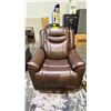 Image 2 : GILMAN CREEK TOP -GRAIN LEATHER POWER RECLINER WITH REMOTE.