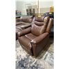Image 3 : GILMAN CREEK TOP -GRAIN LEATHER POWER RECLINER WITH REMOTE.